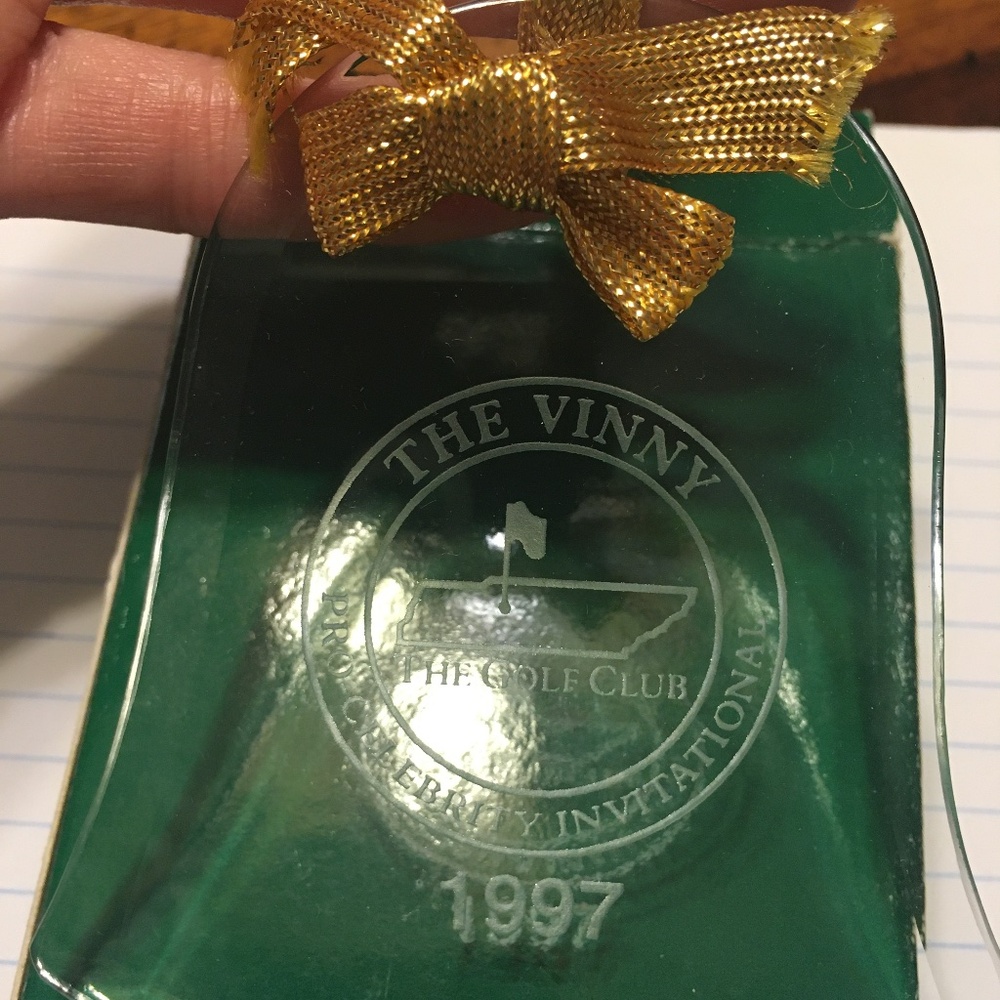 “The Vinny” Glass Christmas Ornament (Bell-shaped)